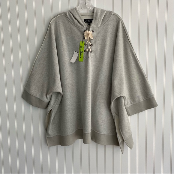 Sam Edelman Tops - Sam Edelman light grey oversized hoodie SIZE S
